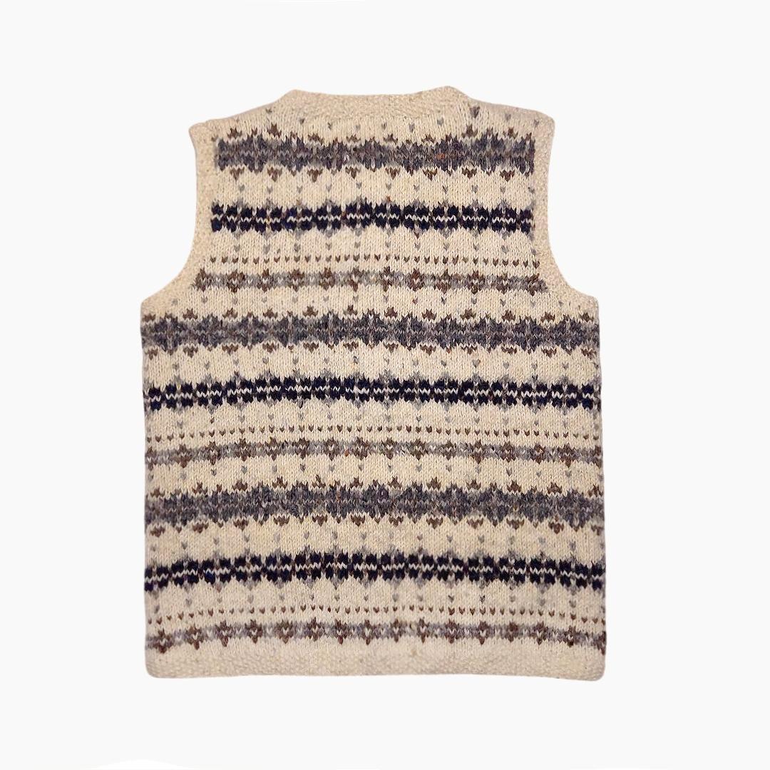 アテナデザイン✨フェアアイル柄 ハンドニットベスト アイルランド製 ヴィンテージ