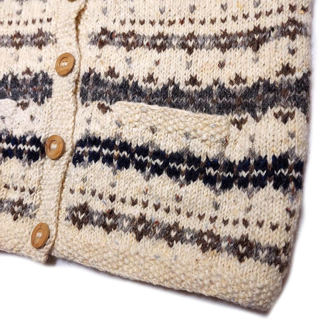 アテナデザイン✨フェアアイル柄 ハンドニットベスト アイルランド製 ヴィンテージ