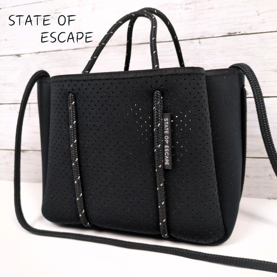 ステイトオブエスケープ プティ 2way ショルダーバッグ ブラック