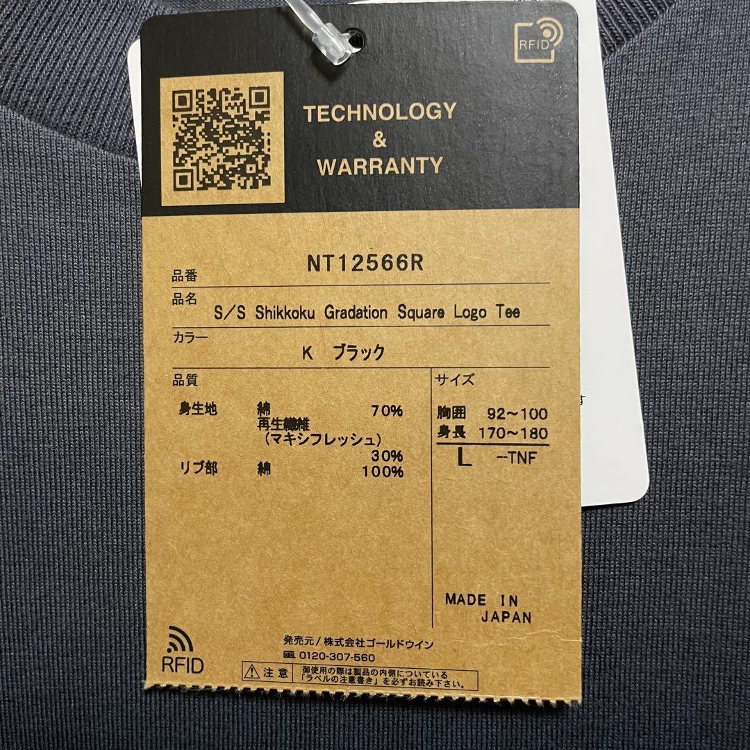 ノースフェイス直営店限定【L】Gradation Square Logo Tee