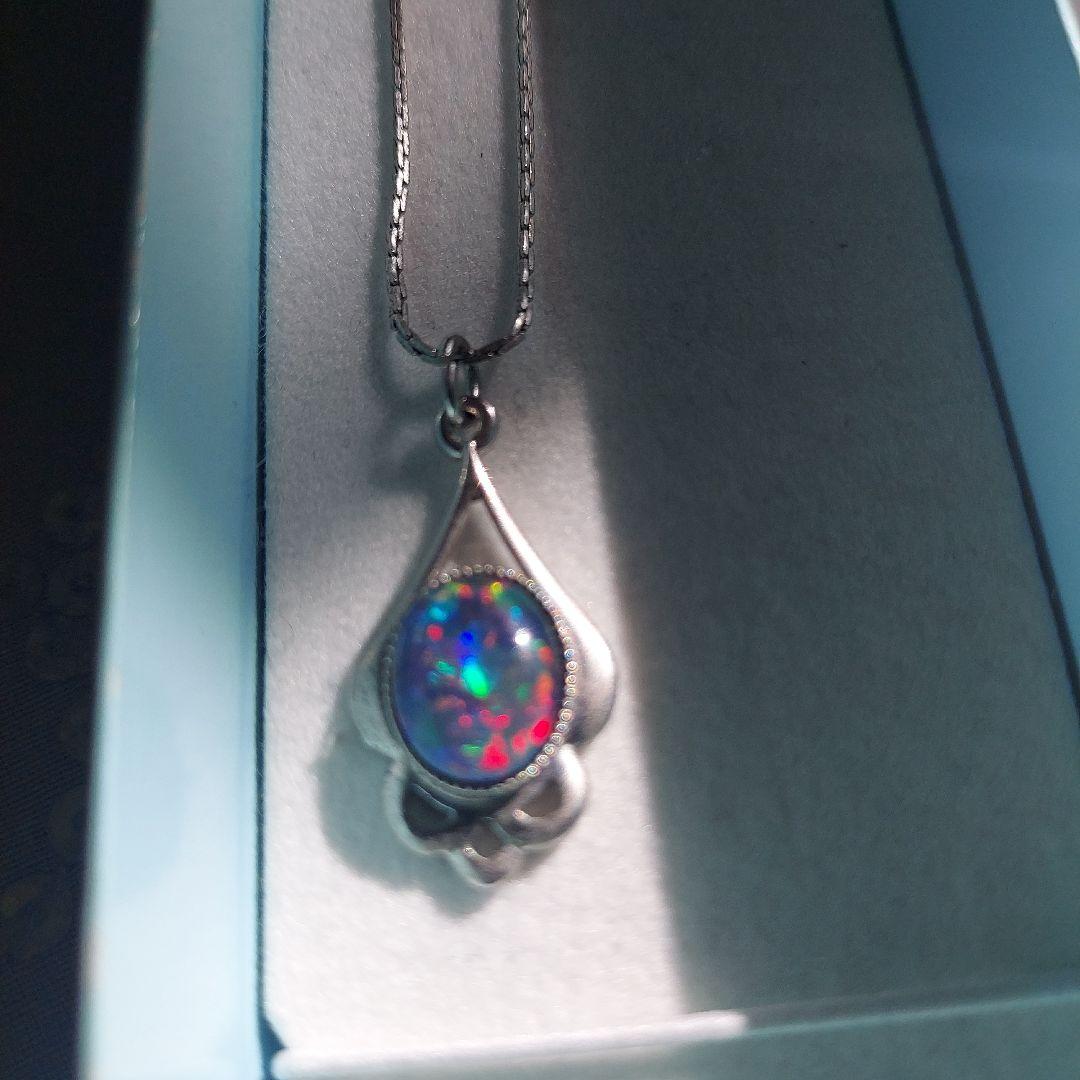 オパールペンダント P413 K18ゴールド 宝石保証書付き