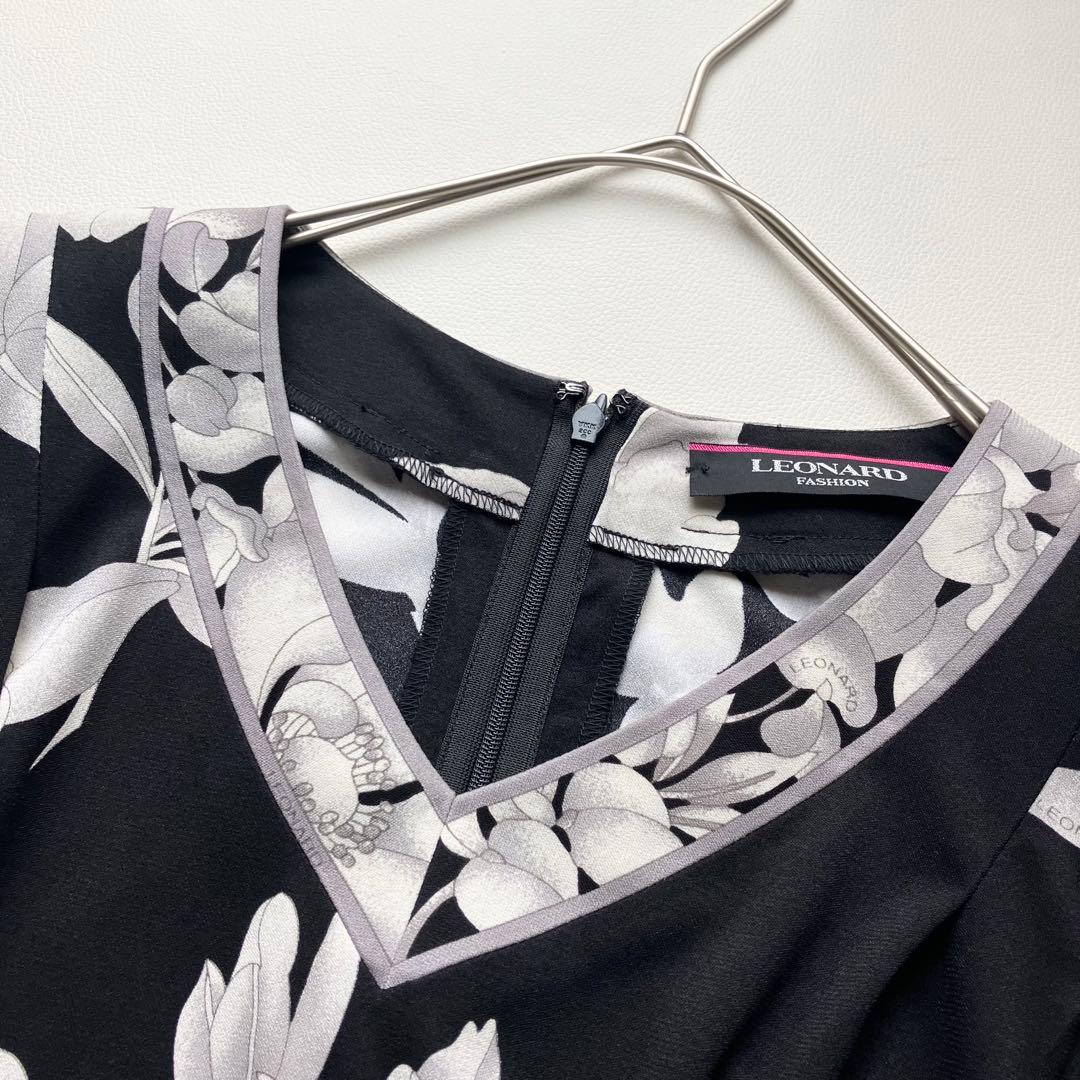 近年美品　レオナール　チュニック　カンカン　花柄　40