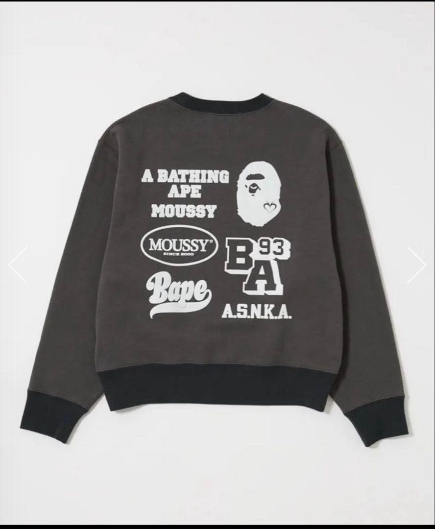 MOUSSY × A BATHING APE トレーナー