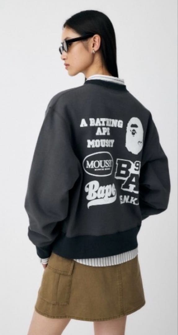 MOUSSY × A BATHING APE トレーナー