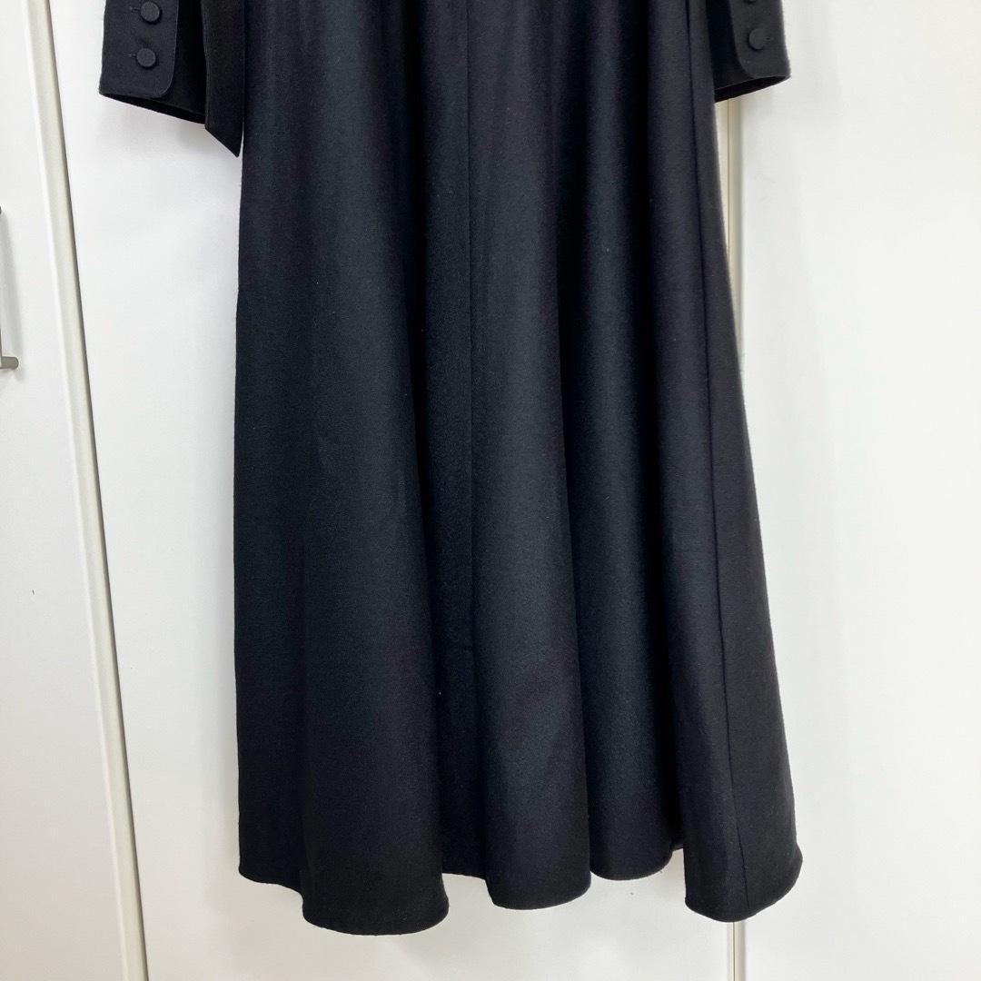 アルアバイル ジョーゼットスラシュネックワンピース ブラック サイズ2