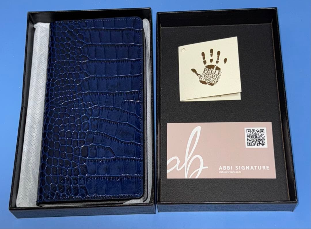 ABBI iPhone15ProMax用 スマホケース 手帳型 本革新品 日本産