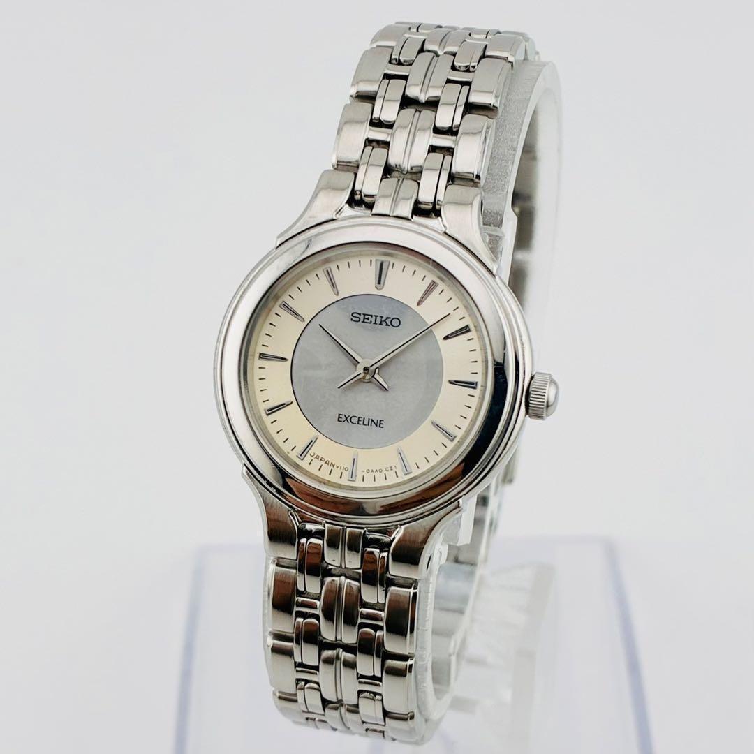 SEIKO　EXCELINE　腕時計　SOLAR　シェル　 エクセリーヌ