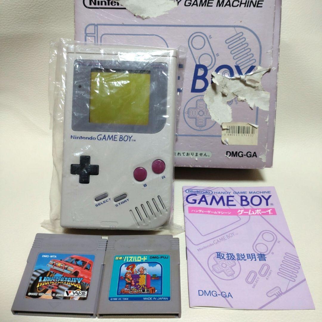 初代ゲームボーイ本体＋ソフト2個セット