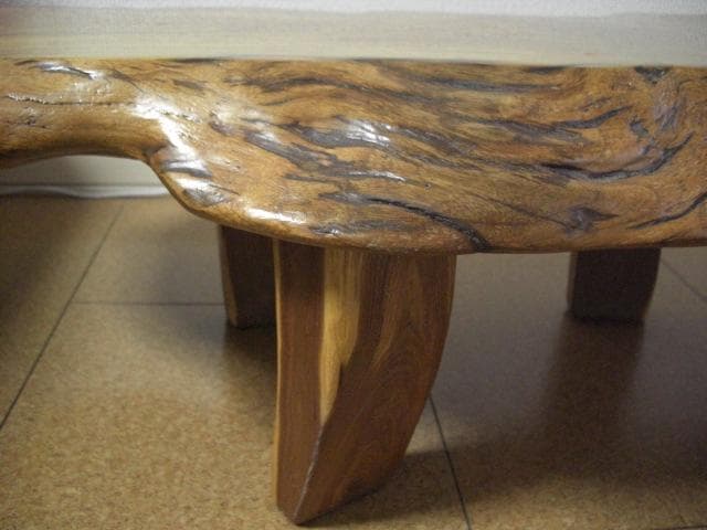 ◆天然木◆一枚板　テーブル　座卓◆約98×50センチ◆