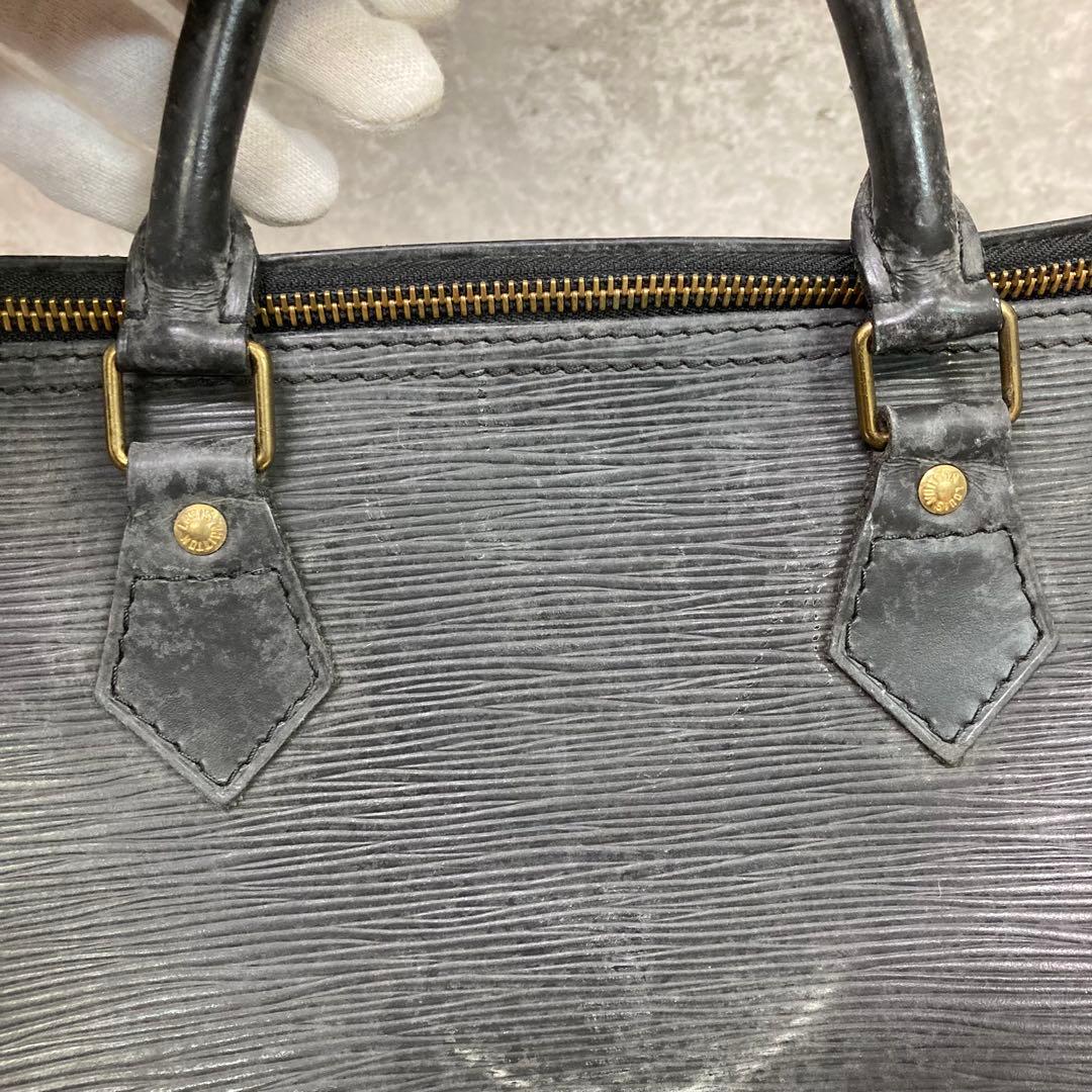 P*e様 ルイヴィトン スピーディ 30 エピ ノワール バッグ ボストン メン