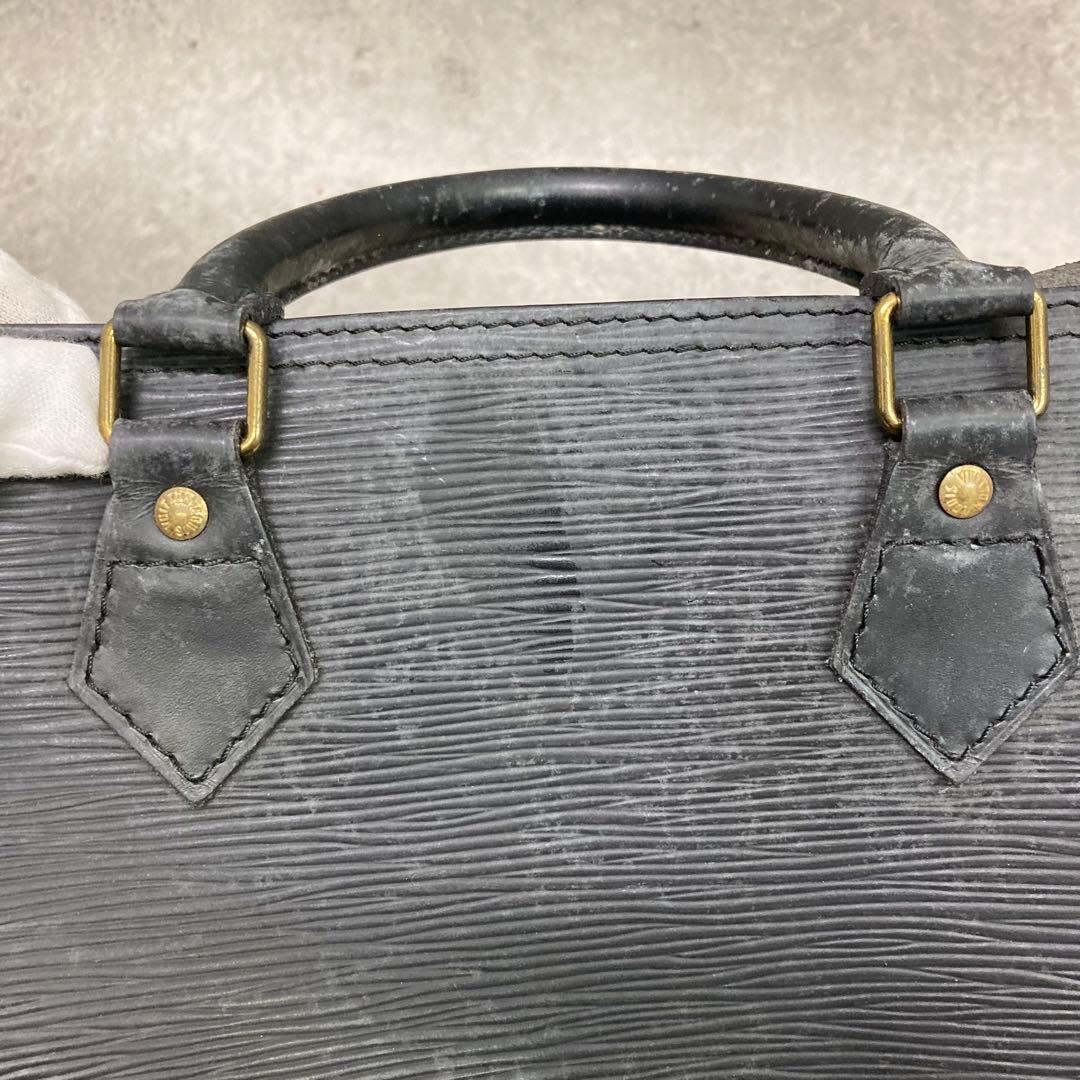 P*e様 ルイヴィトン スピーディ 30 エピ ノワール バッグ ボストン メン