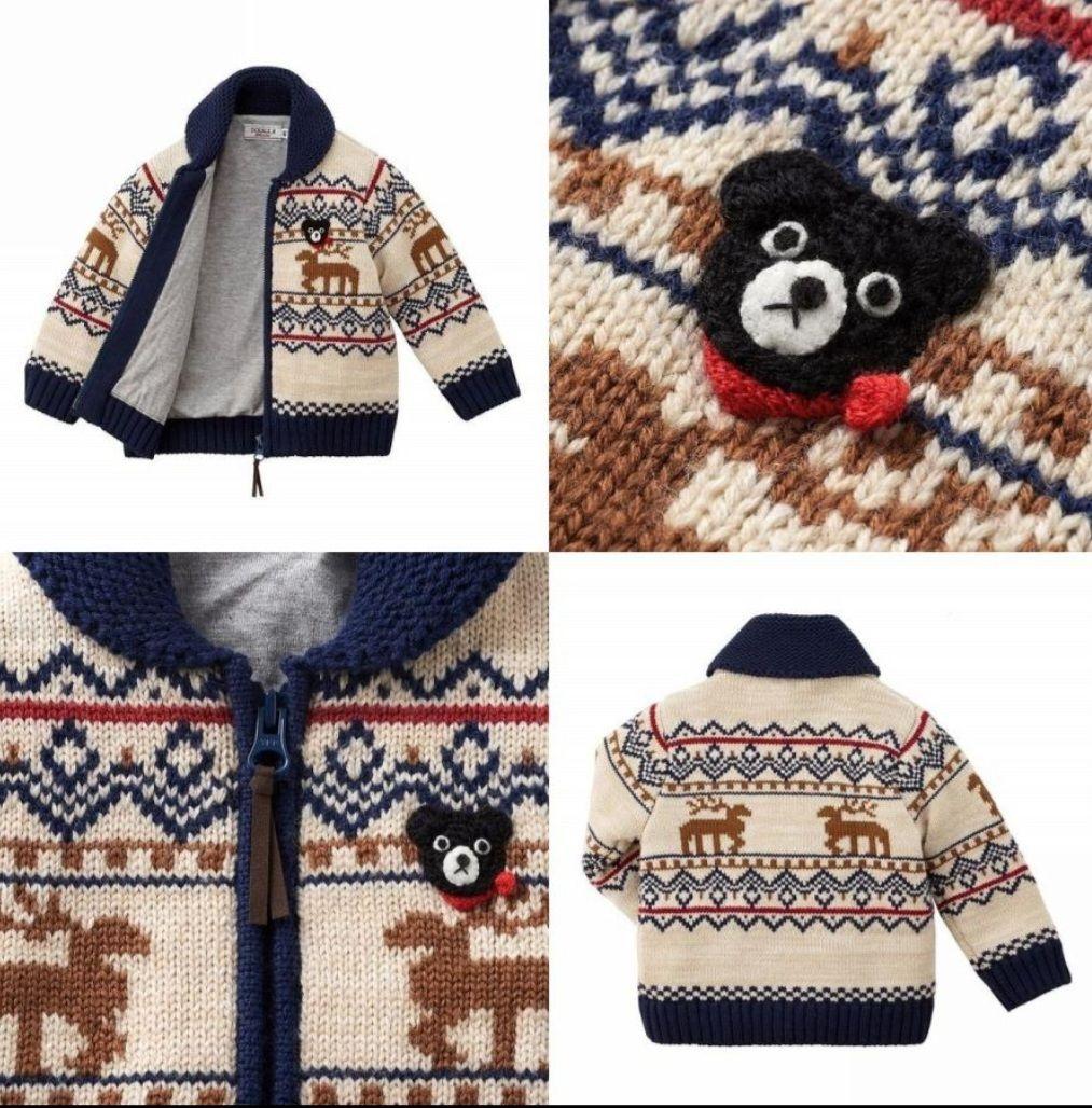 【新品】ダブルビー110センチ ニットジャケット