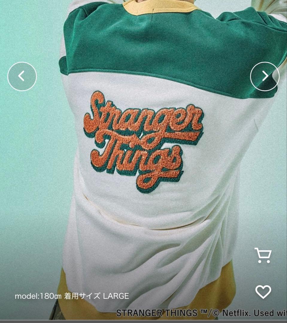 ストレンジャーシングス スウェット ニコアンド 配色スウェット