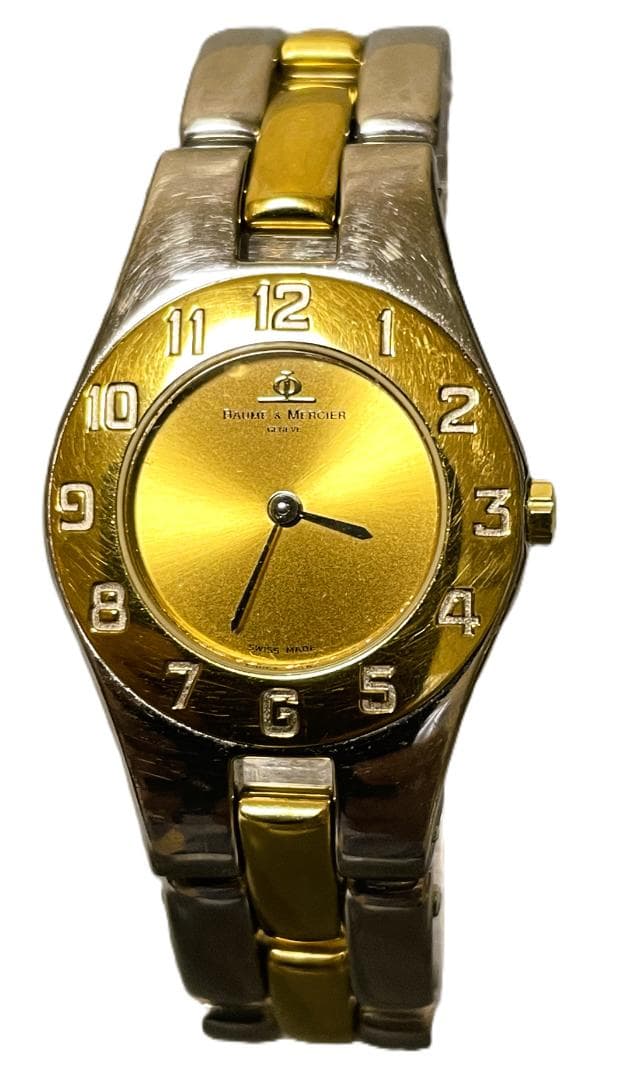 値下げ！Baume & Mercierボーム＆メルシェ ゴールドレディース腕時計