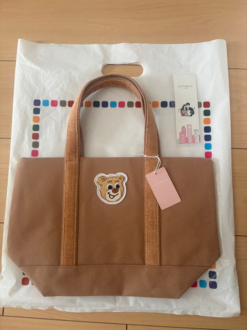 新品　フェイラー　オールドテディ　ワッペントートバッグ