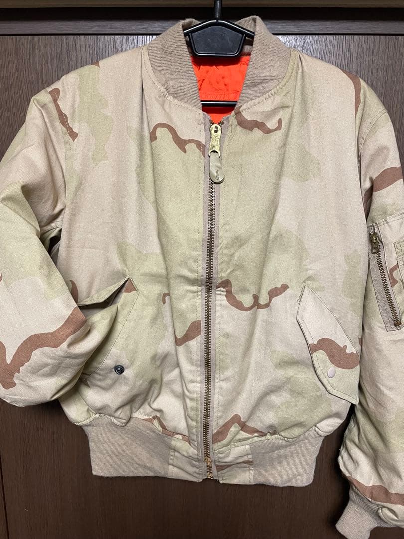 限定限界価格！ALPHA デザートカモMA-1 MADE IN USA Lサイズ