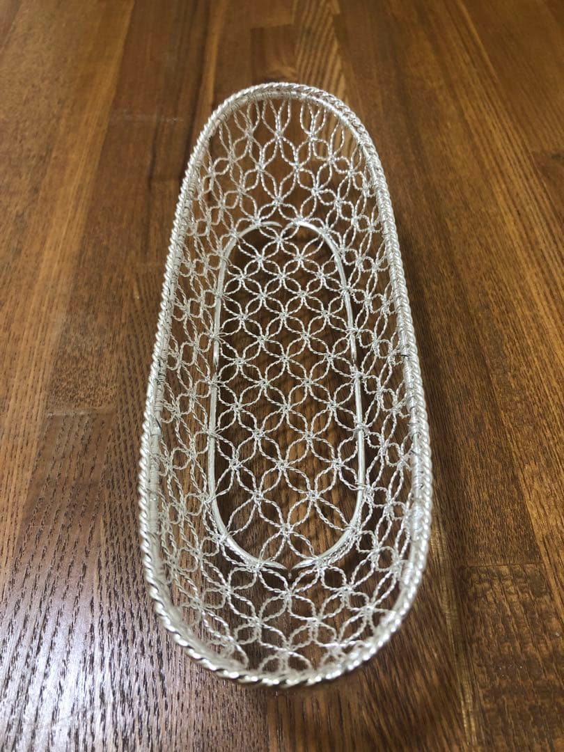 銀座和光　銀細工 おしぼりトレイ 5個セット