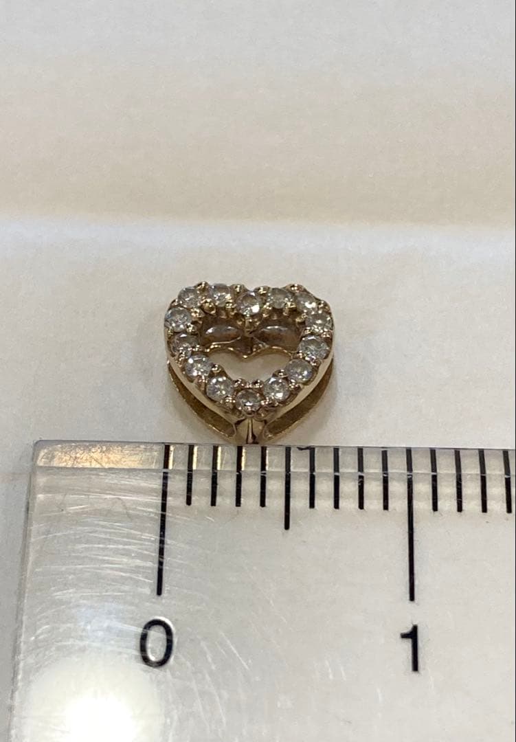 【TAKE-UP】プレジャー　K18 PGダイヤモンド　ハートチャーム