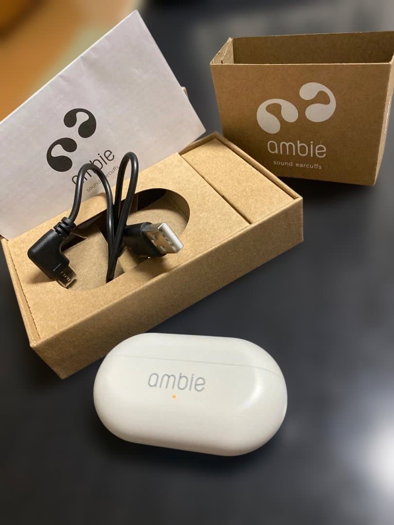 ambie ワイヤレスイヤホン ホワイト 本体