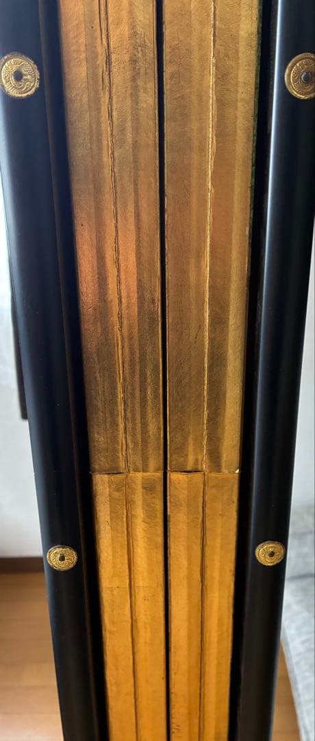 六曲屏風（書作品）／金箔仕上げ