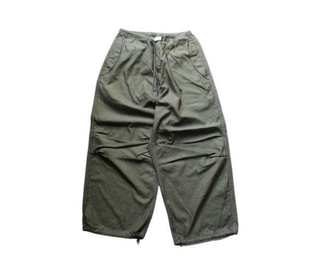 オアスロウ　ルーズフィットアーミートラウザー パンツ 1 グリーン
