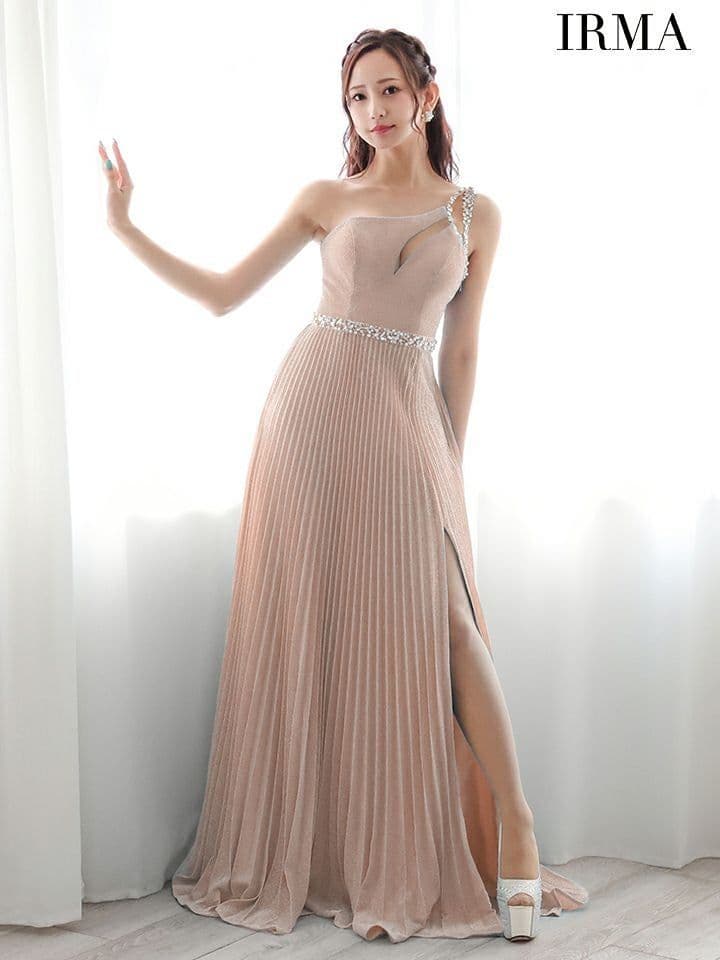 【新品未使用タグ付】IRMA　イルマ　ワンショルダー ハイウエスト ロングドレス