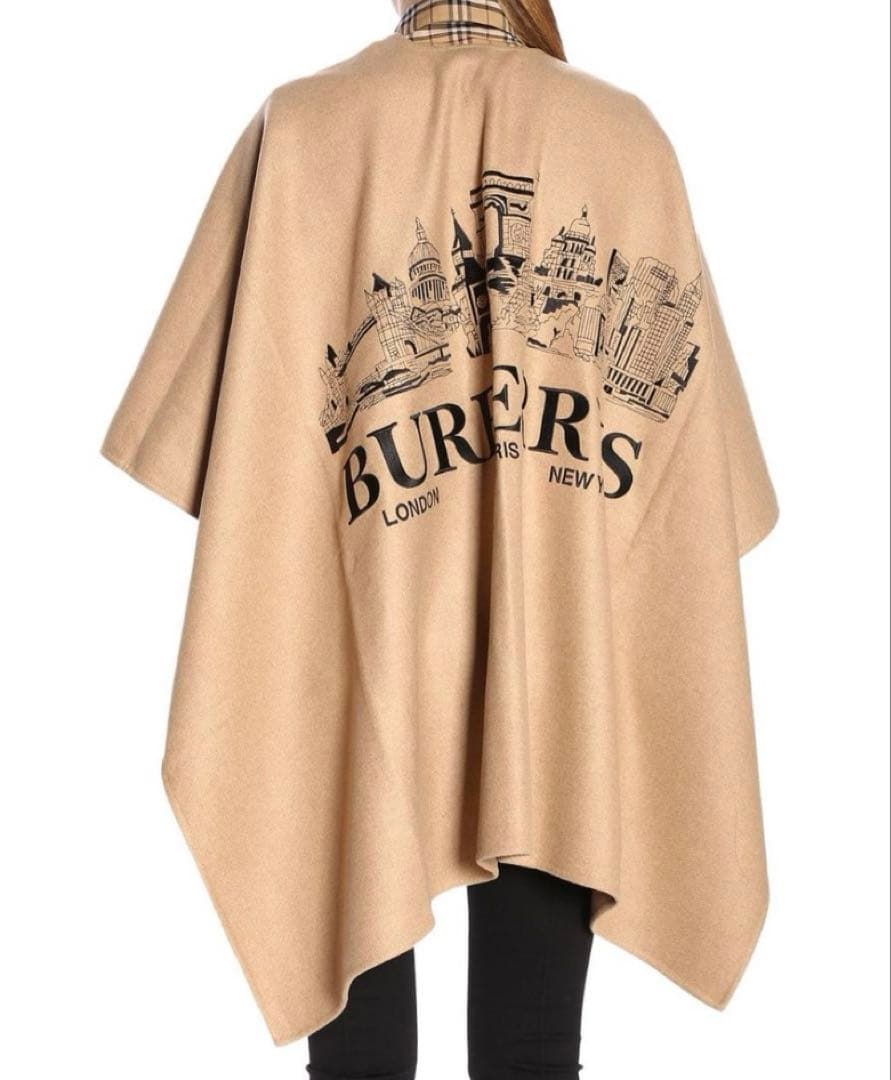 週末セール 新品未使用タグ付き バーバリー ポンチョ ケープ