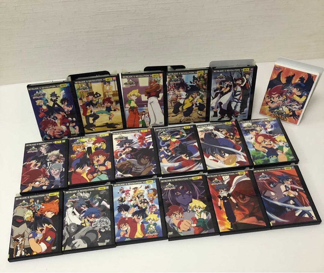◆爆転シュート ベイブレードG 1〜17巻＋映画版 1巻 レンタル落ち DVD
