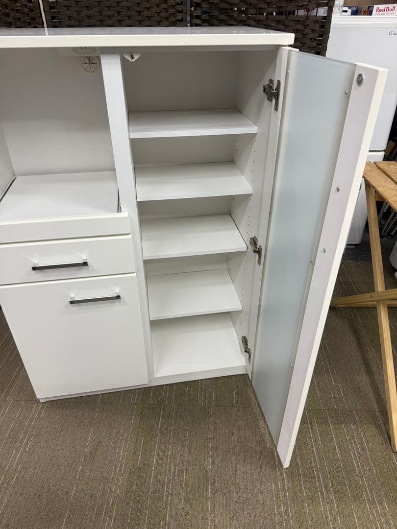 【美品】【メンテナンス済】ニトリ　ミドルレンジボード　レンジ台　キャビネット