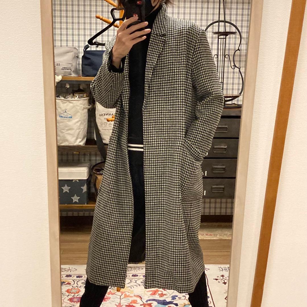 フランクリンアンドマーシャル　ハリスツイードオーバーコート　男女兼用ユニセックス