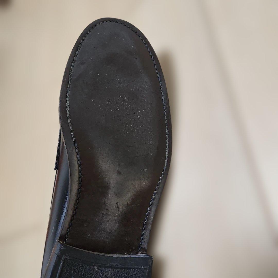 リーガル REGAL タッセルローファー Uチップ ブラック J641 25cm