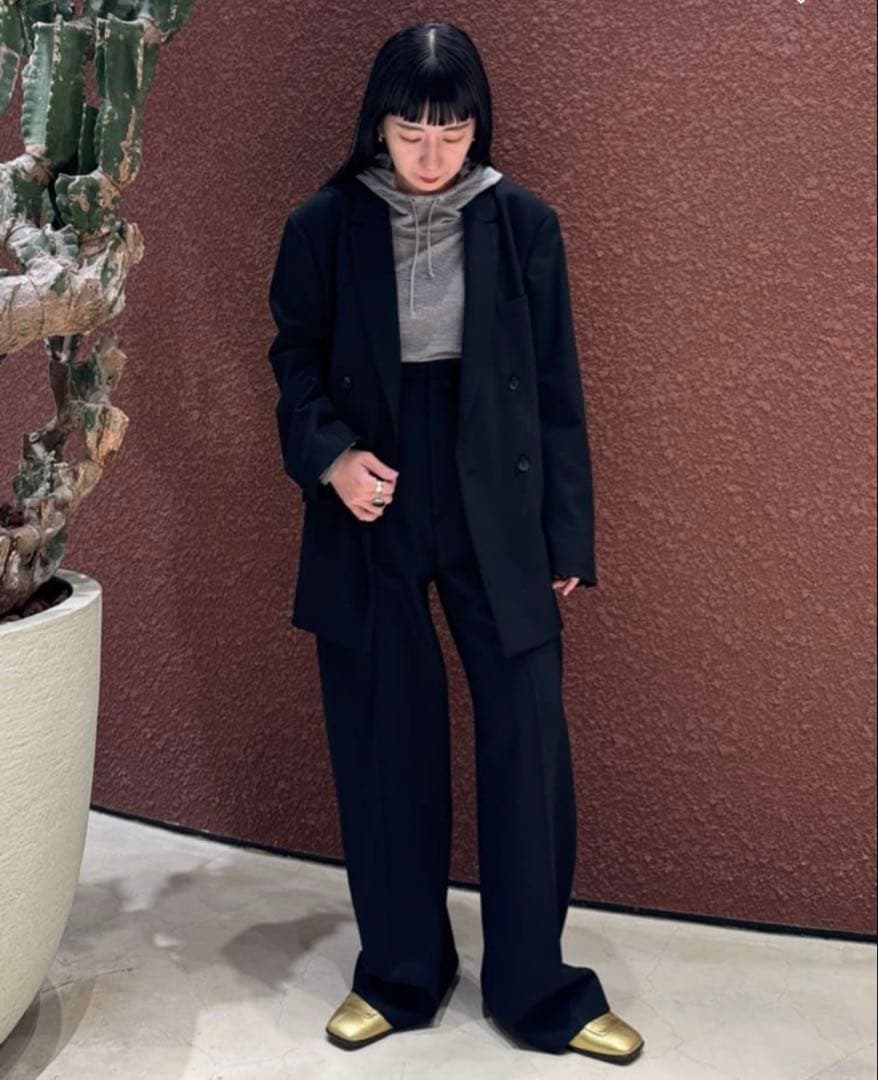 無*様 ＜6(ROKU)＞ジョーゼット ダブルブレスト ジャケット