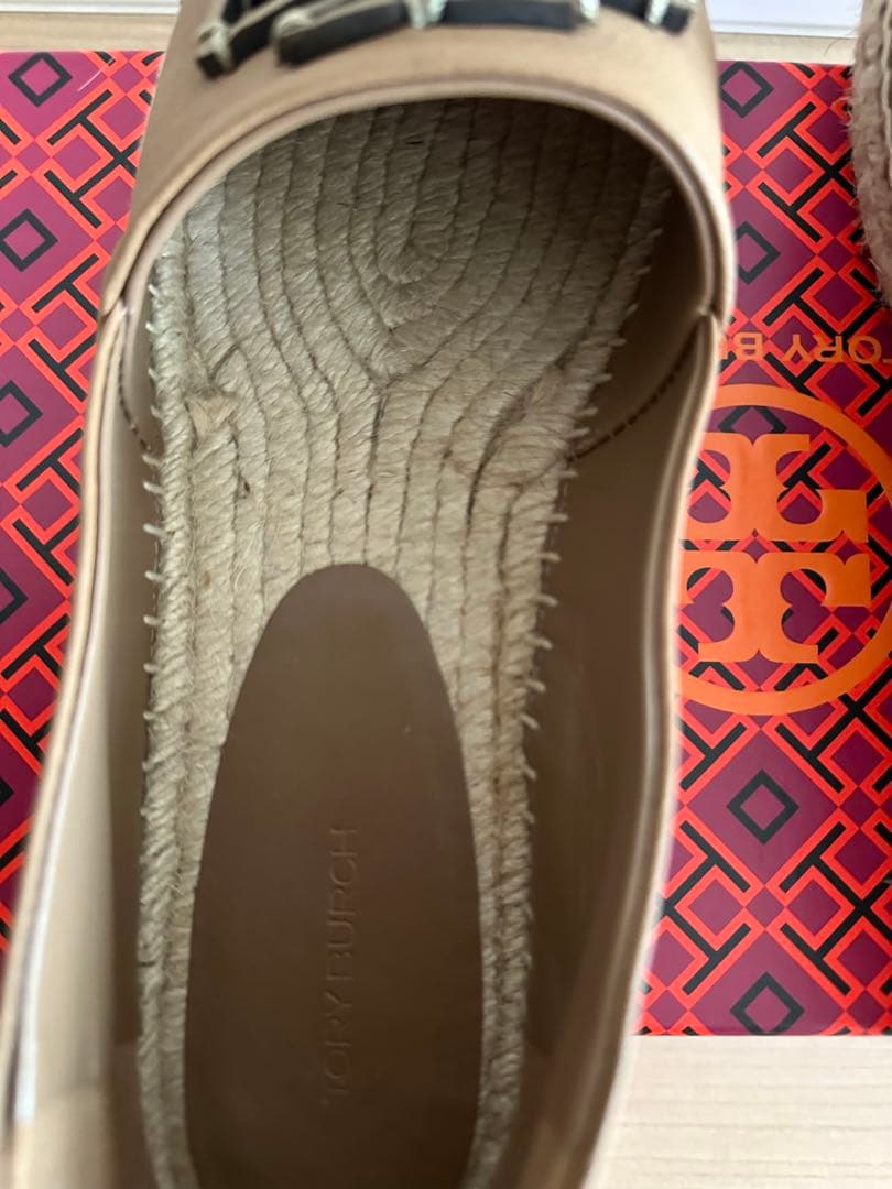 Tory Burch ベージュ エスパドリーユ
