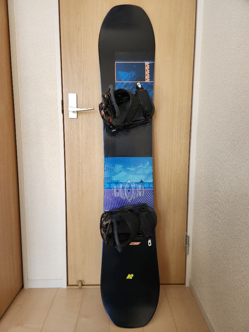 153cm スノーボード バインディング付き