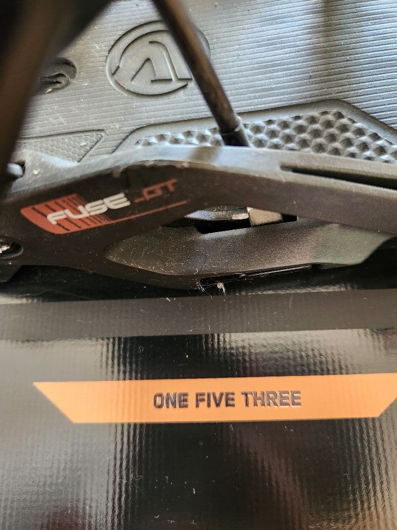 153cm スノーボード バインディング付き