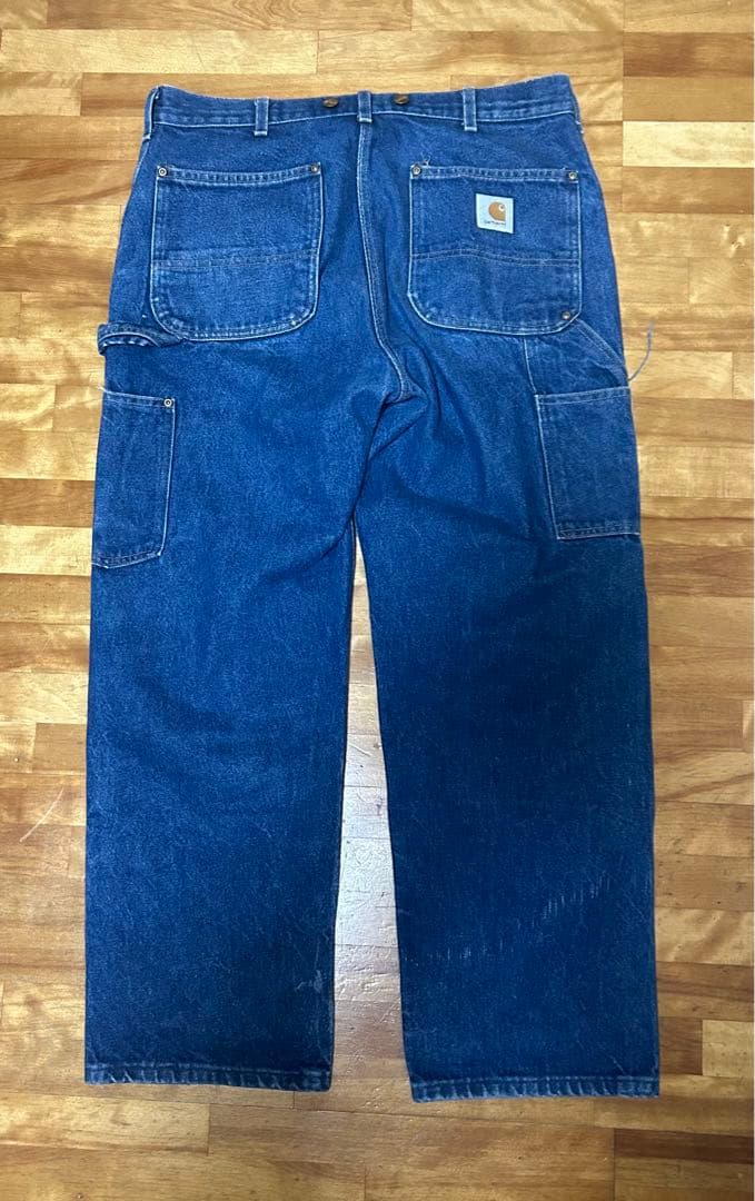 90s Carhartt デニム ダブルニー パンツ USA製 36×30