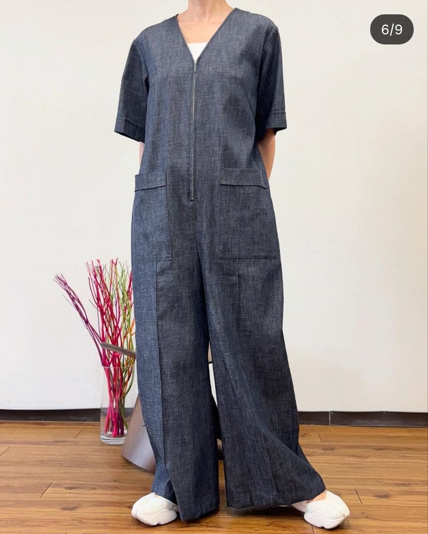 新品　未使用　ドゥボンクール　オールインワン　デニム　今期