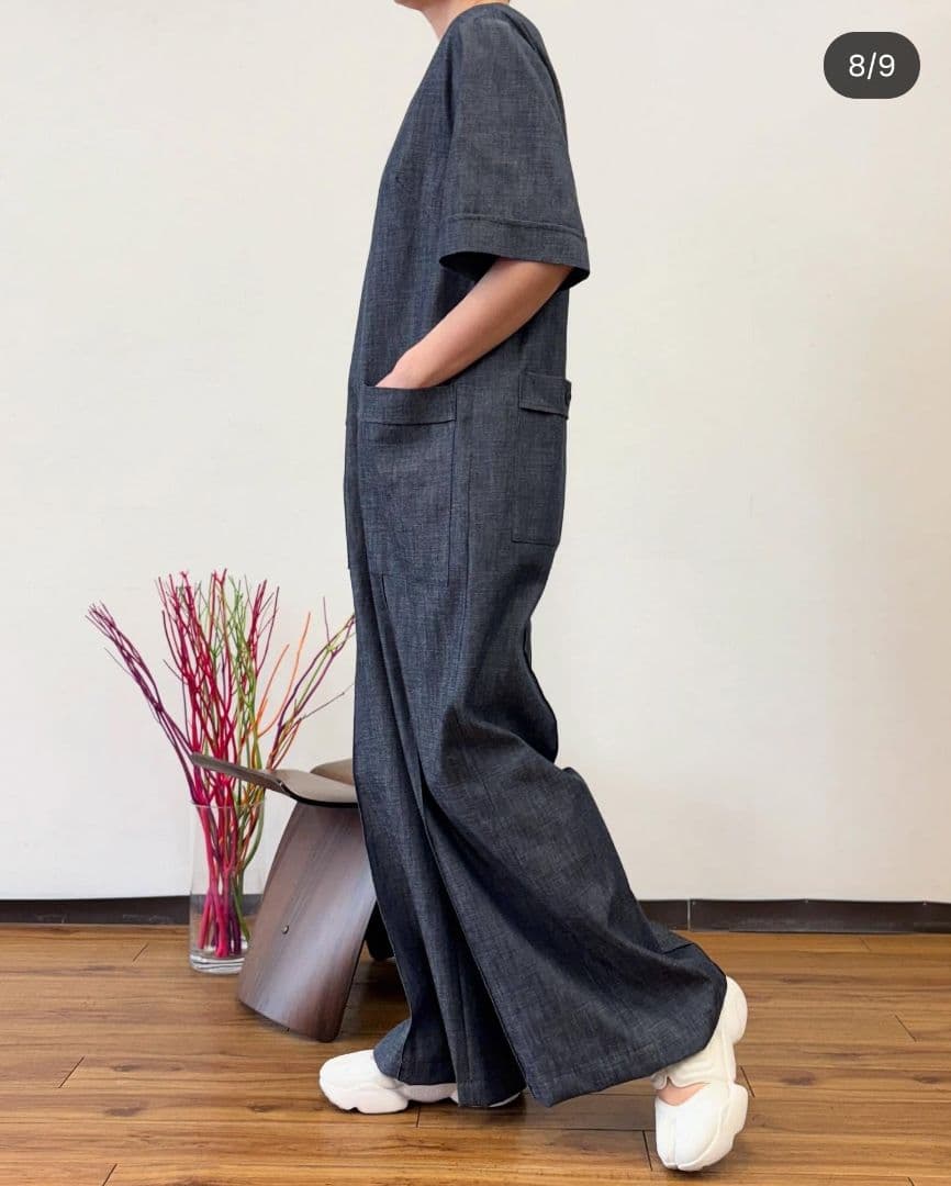 新品　未使用　ドゥボンクール　オールインワン　デニム　今期