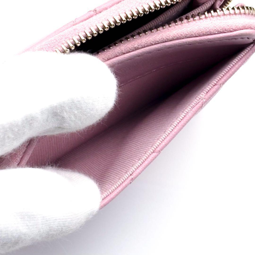 【極美品✨】シャネル 財布 パース マトラッセ ラウンドジップ
