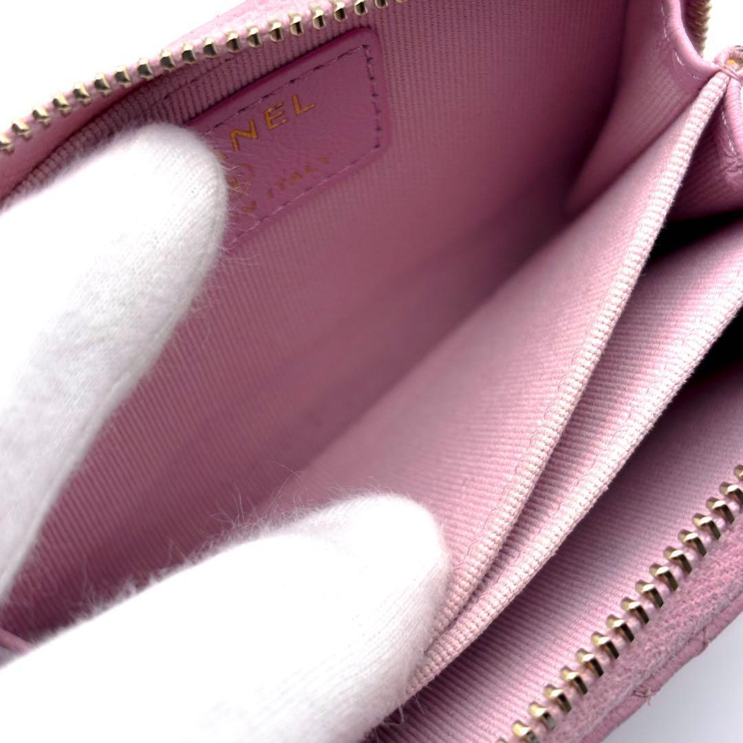 【極美品✨】シャネル 財布 パース マトラッセ ラウンドジップ