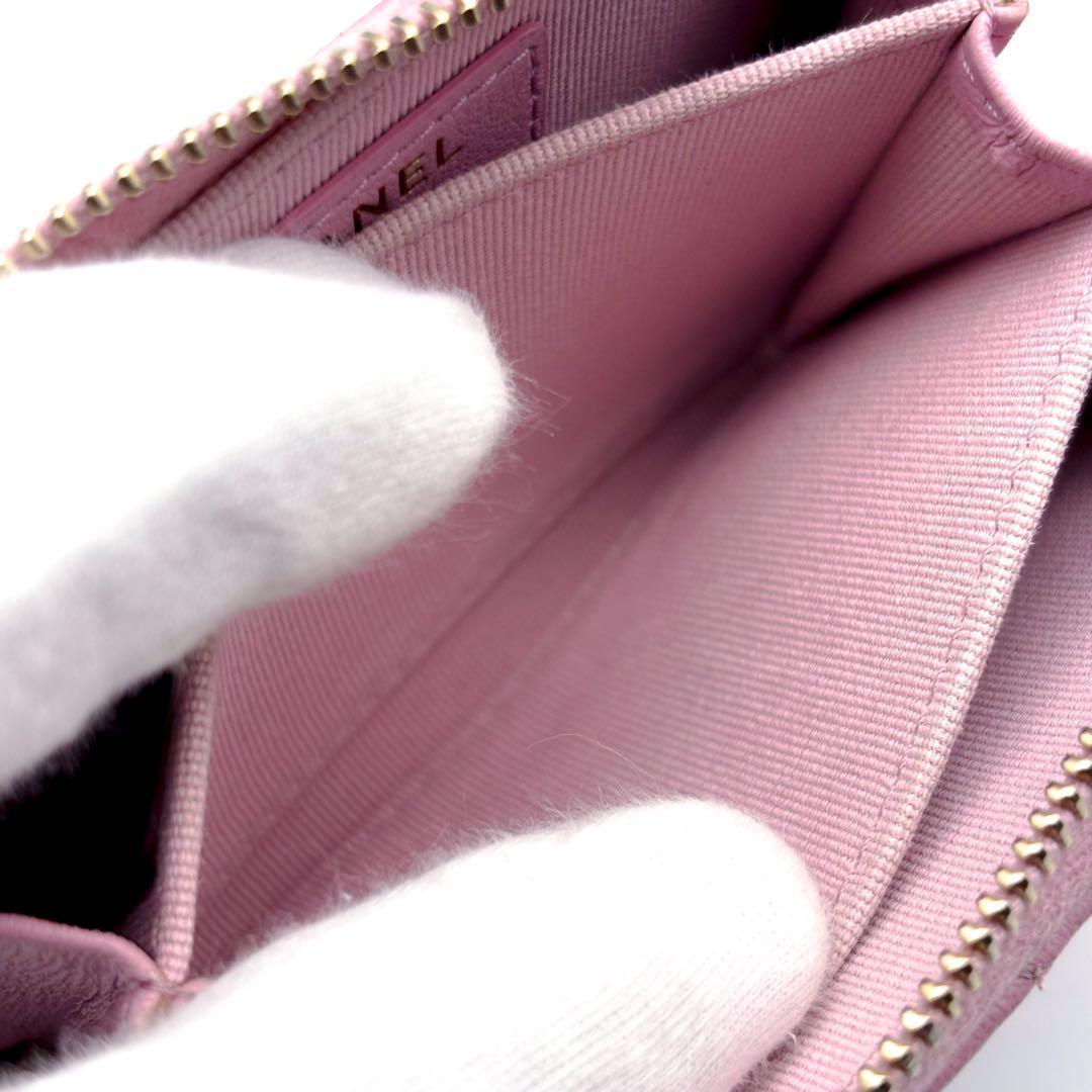 【極美品✨】シャネル 財布 パース マトラッセ ラウンドジップ