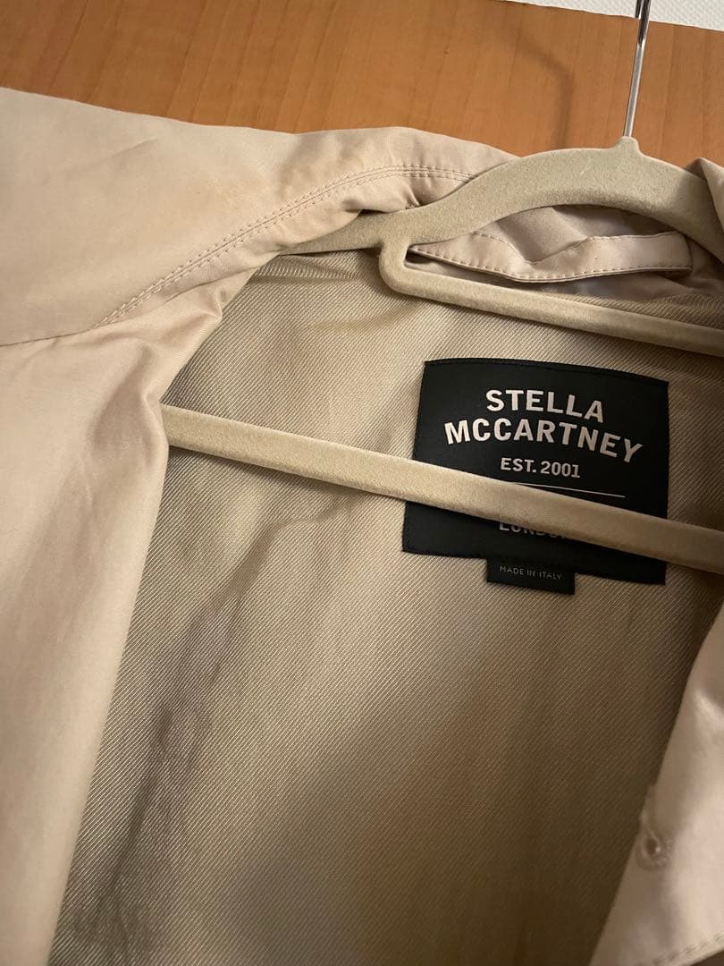 STELLA McCARTNEY ベージュ トレンチコート ロゴ XS