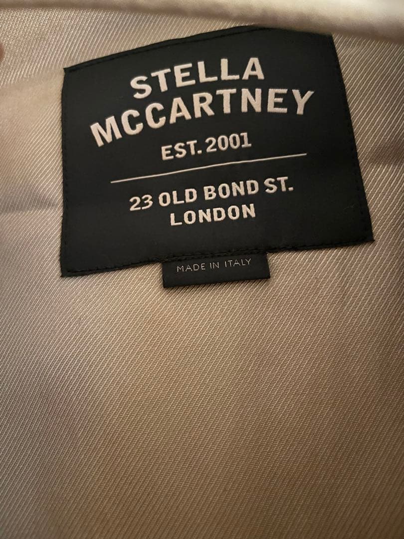 STELLA McCARTNEY ベージュ トレンチコート ロゴ XS