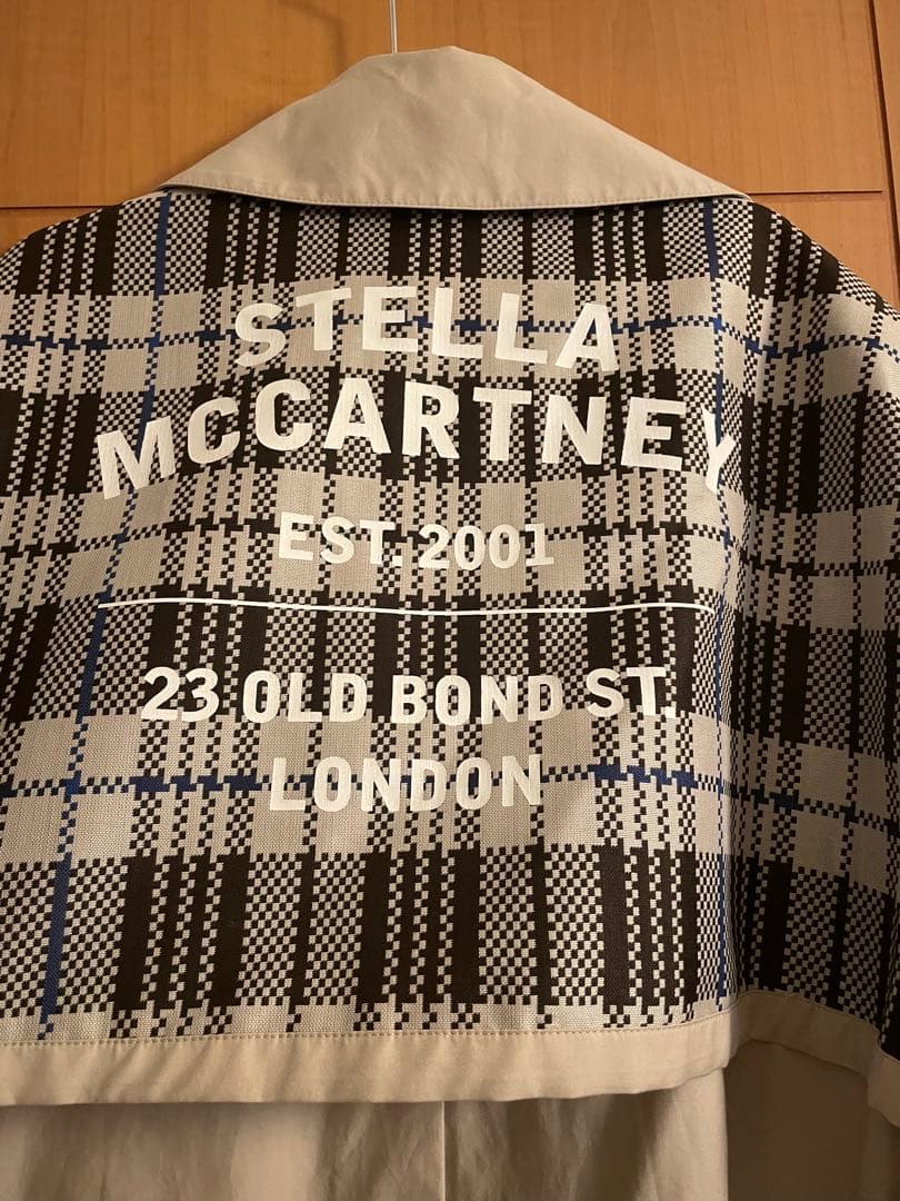 STELLA McCARTNEY ベージュ トレンチコート ロゴ XS
