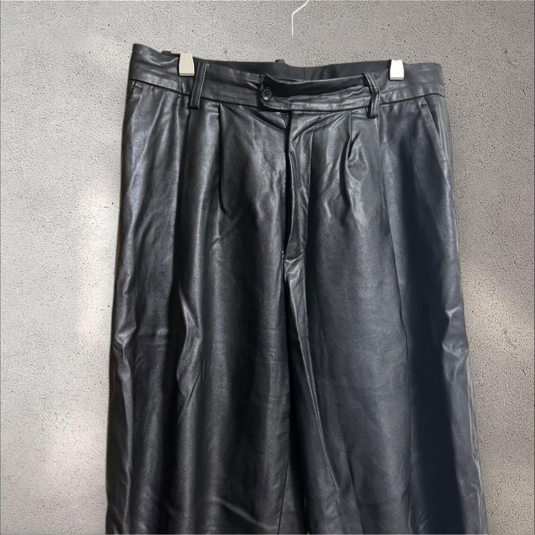 猫*様 stein シュタイン フェイクレザー トラウザーズ M レザーパンツ
