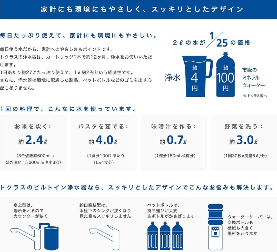 TH658-3 交換用 浄水器 カートリッジ 浄水 高性能タイプ 6本