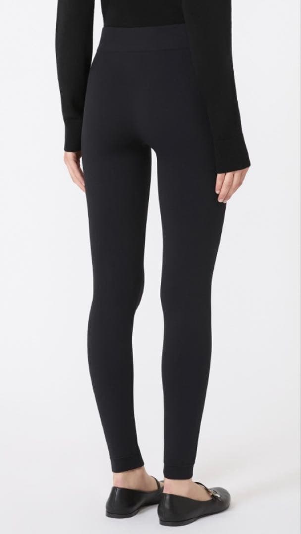 定価19800円新品 マックスマーラMaxMara ブラック レギンス ロゴ入り