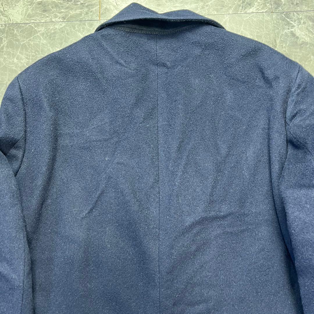 美品　キャメル100% ユニバーサルランゲージ　チェスターコート ロング　XL