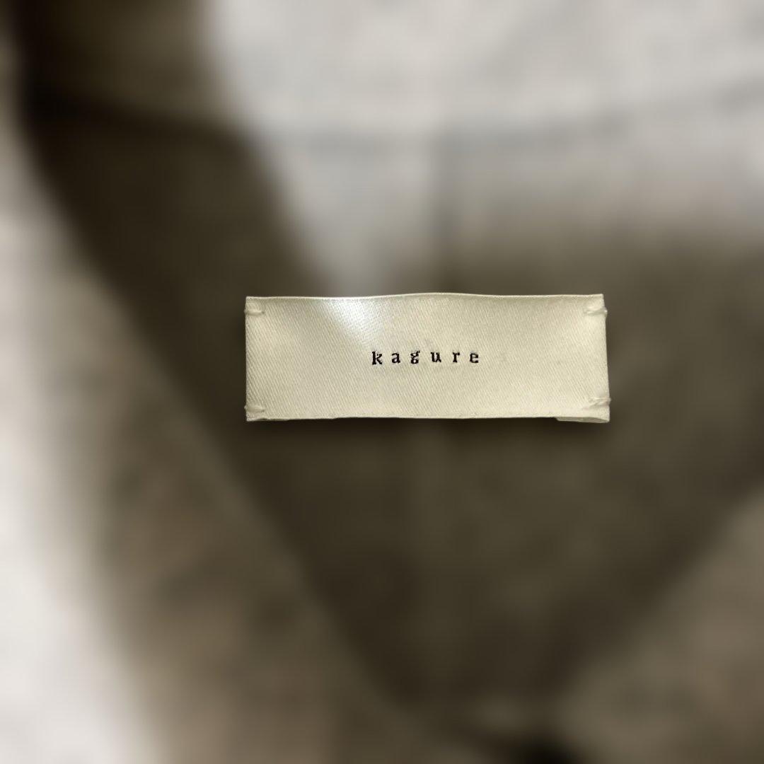 かぐれ グレー ウールステンカラーコート