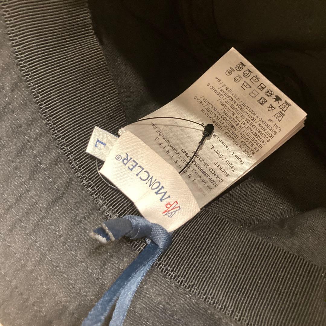 新品 MONCLER バケットハット　Lサイズ